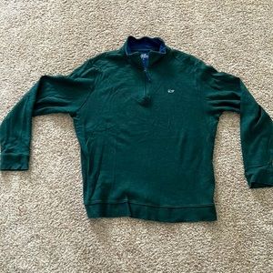 Men’s Hunter Green pullover Vineyard Vines